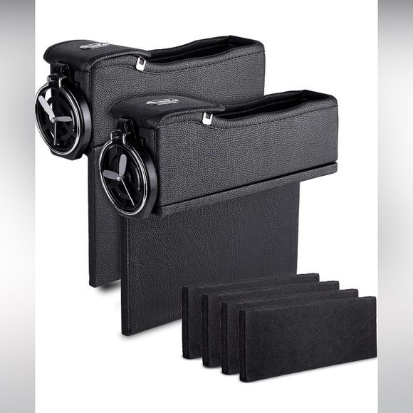 Car Console Seat Side Coin Holder Cup Holder Storage Organizer - Picture 2 of 6